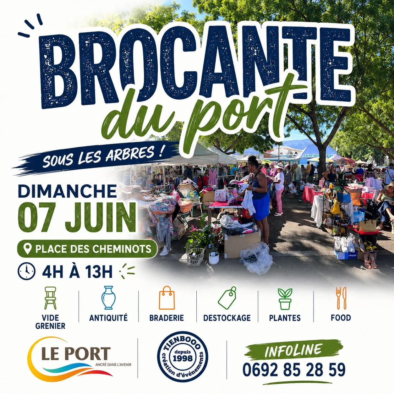 BROCANTE DU PORT SOUS LES ARBRES
